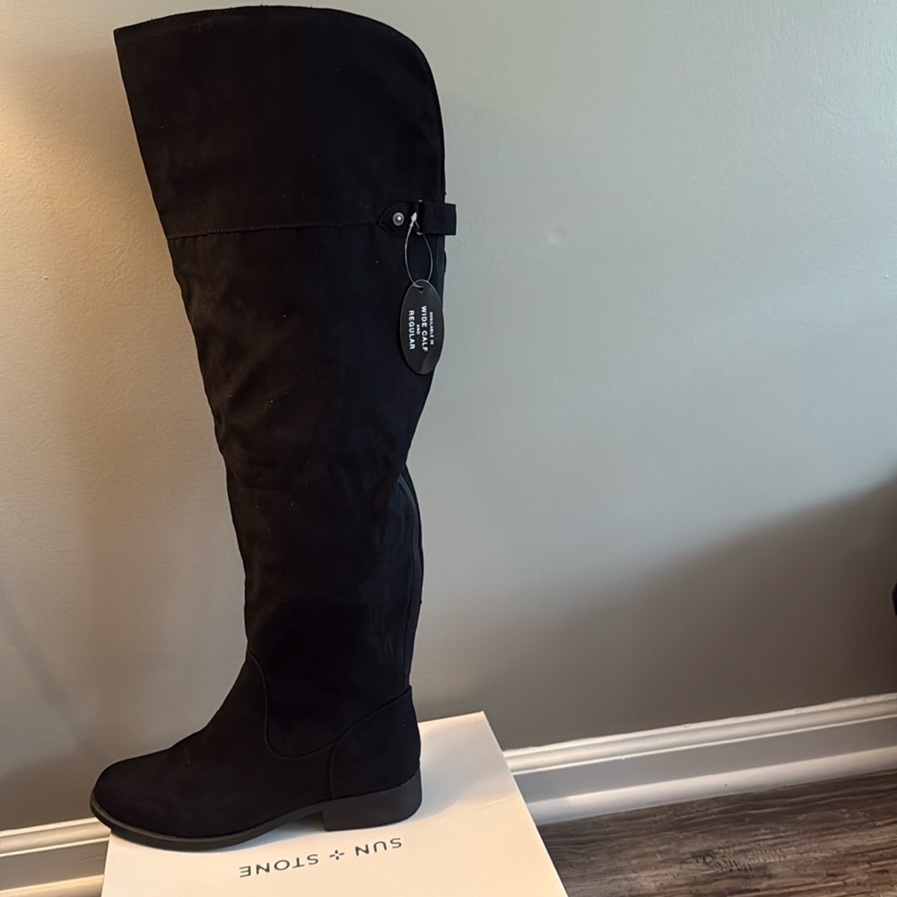 Sun+Stone Wide Calf Over the Knee Boot- NWT-Size 9.5